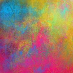 Bright, colorful backgraund. Colorful abstract painting - Illyustratsiya