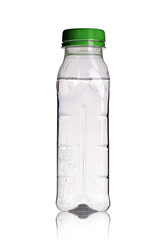 small plastic bottle with liquid