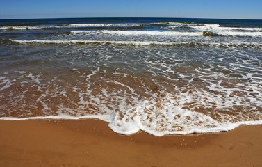 Shore of the mediterranean sea in summer