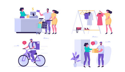 delivery and shopping