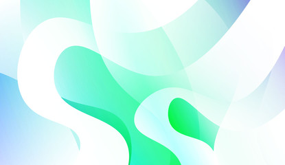 Creative Shiny Waves. For Design Flyer, Banner, Landing Page. Colorful Vector Illustration.