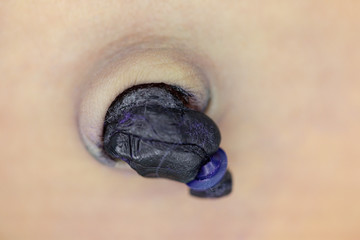 Baby umbilical cord of baby newborn in hospital.