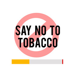 World No Tobacco Day Celebration Vector Template Design Illustration
