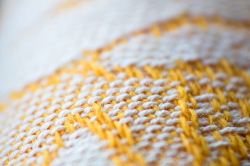 Textured background made with fabric mesh picked up in detail, close up