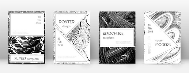 Cover page design template. Stylish brochure layou