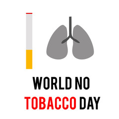 World No Tobacco Day Celebration Vector Template Design Illustration