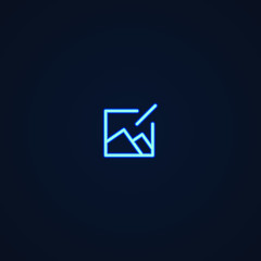 Fototapeta premium Edit Photo | Neon Style Icon