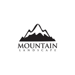 Fototapeta na wymiar Mountain logo design vector template