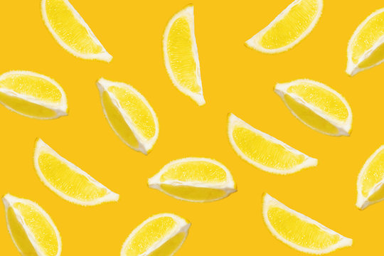 Abstract lemon lobules pattern