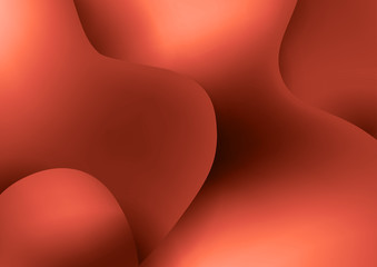 Wavy geometric background with fluid shapes modern concept. 3D abstract bubble gradient shapes composition. Liquid blend design. Bright background for the your text.