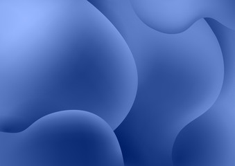 Wavy geometric background with fluid shapes modern concept. 3D abstract bubble gradient shapes composition. Liquid blend design. Bright background for the your text.