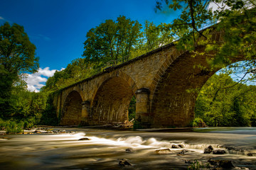 Bridge in france over allagnon river