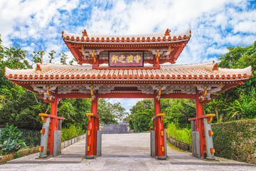 Shureimon gate of the Shuri castle in okianawa