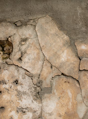 old wall with old plaster as background