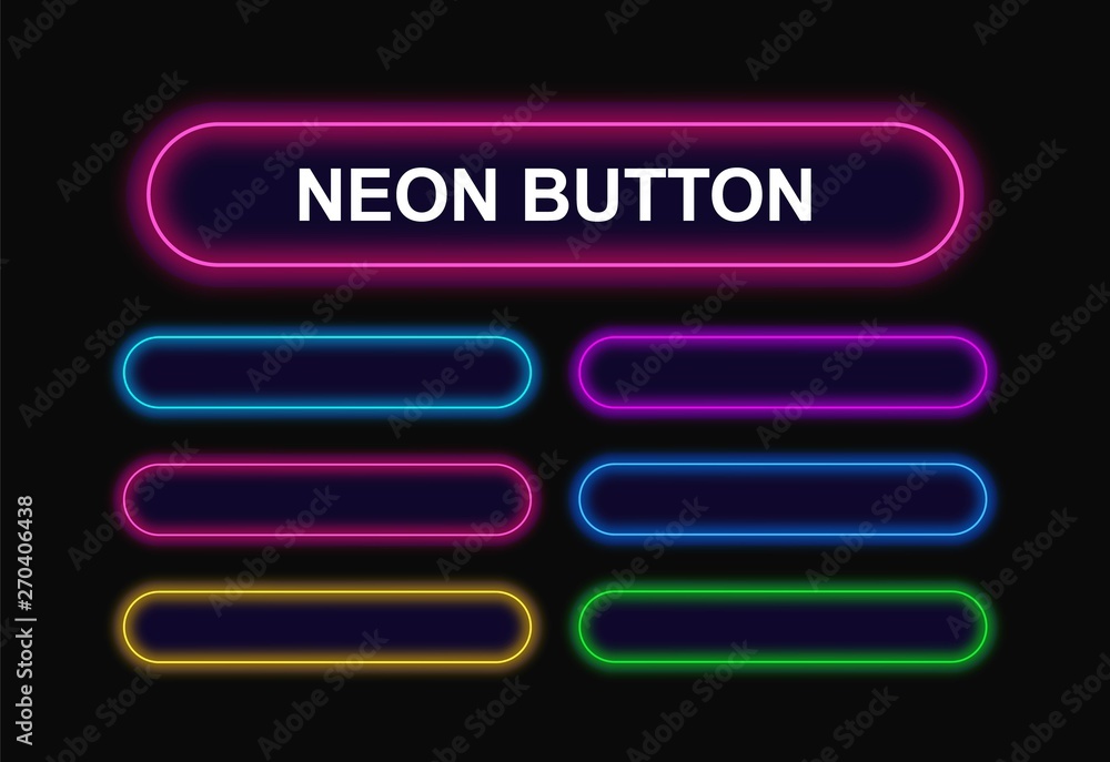 Poster buttons for web vector