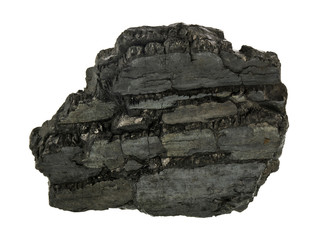 Coal isolated on white background