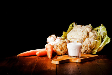 breakfast and black space 