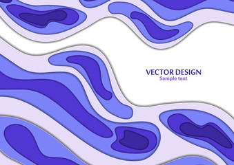 Abstract background paper cut. Colored layered vector hole 3d illustration. Vector design layout for business presentations, flyers, posters and invitations.