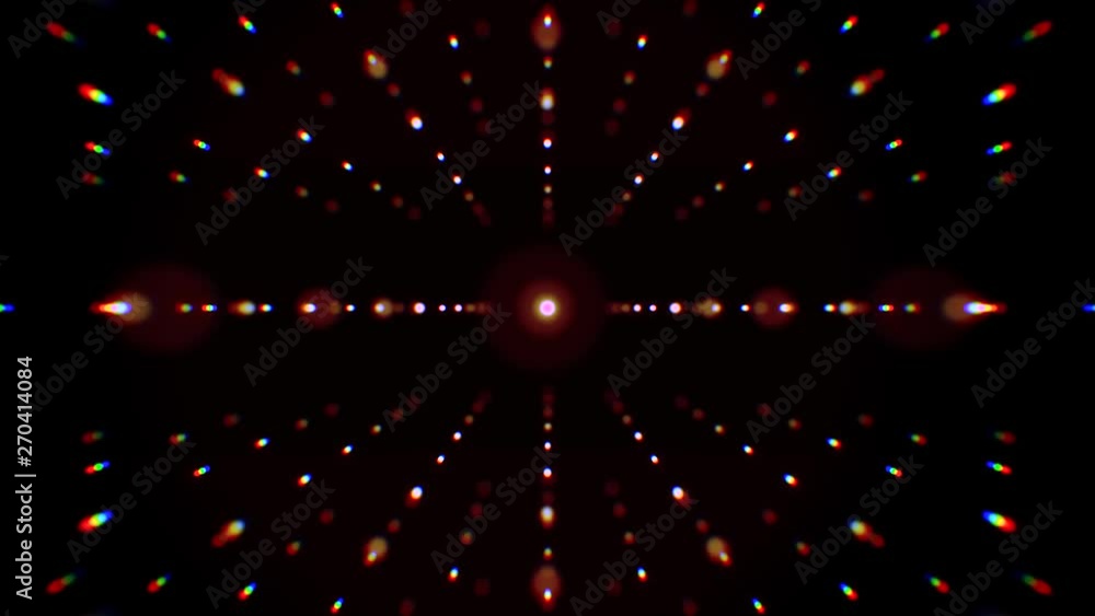 Poster Abstract 3d Spinning Dotted Lines Background Loop/ 4k animation of an abstract background with graphic lines rotating with glow light and seamless looping