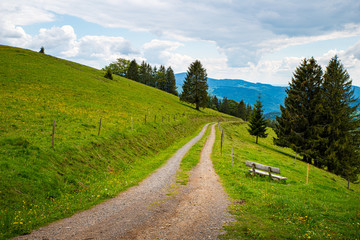 Fototapeta na wymiar Unterwegs im Schwarzwald zwiachwn Schönau und Belchen