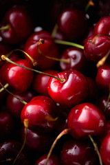 fresh cherries background