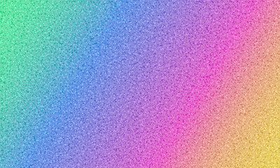 Holographic glitter grunge dot textured diagonal gradient colorful vector backdrop