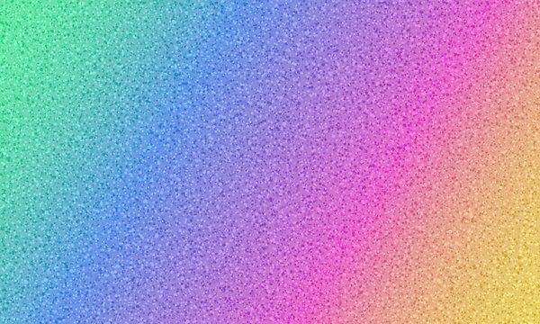 Holographic glitter grunge dot textured diagonal gradient colorful vector backdrop