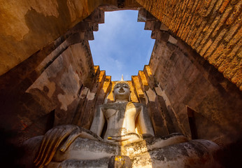 Sukhothai, Thailand : Wat Si Chum is a historic temple site in Sukhothai Historical Park, Sukhothai...