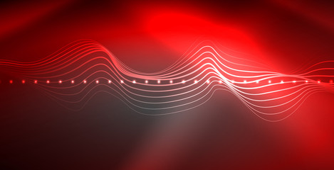 Neon lines shiny glowing background