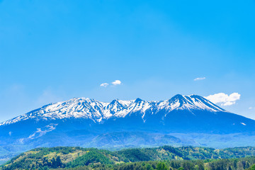開田高原　柳又から見た御嶽山