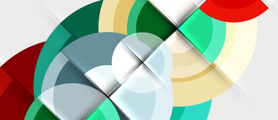 Obraz premium Circular geometrical design template