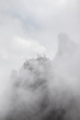 fog in the mountains