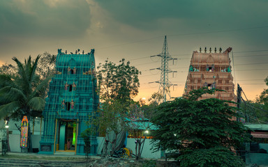 Sacred Hindu Temple in Hyderabad, India.
