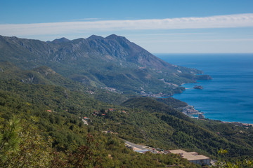 Fototapeta na wymiar Adriatic coast near Budva, Montenegro