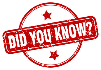 did you know sign