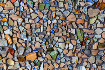 broken pottery background
