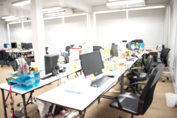 Background blurred of office. Thailand