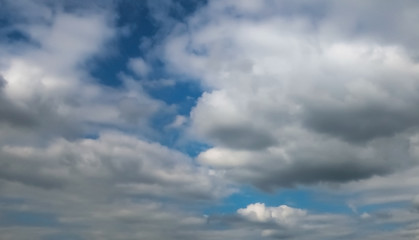 blue sky with clouds air atmosphere background texture