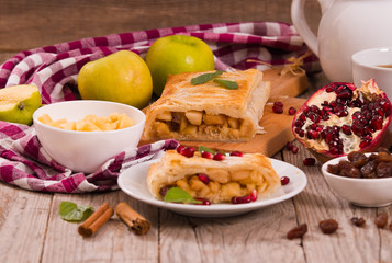 Apple strudel. 
