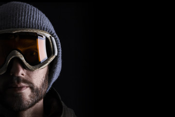 Portrait of man in winter sports clothing