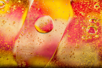 Oil on the surface of the water