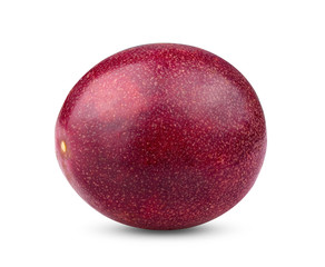 Passion fruit isolated on the white background. full depth of field