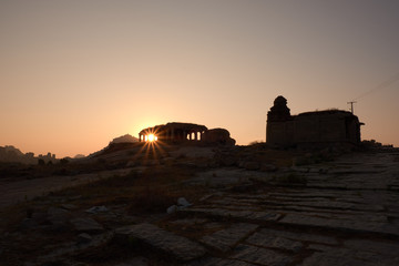 Sunset at Hampi, India 