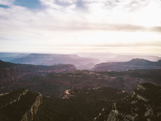 Panoramic shot of Northern Arizona mountains with a nice sky.