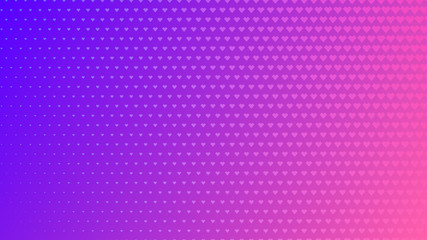 Abstract halftone background of small symbols in purple colors