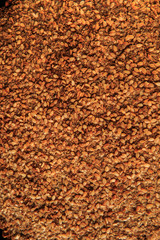 macro view surface of homemade whole rye bread with sesame seeds