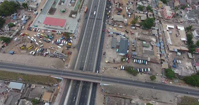 Circle Interchange or overhead in Ghana, Africa, Kwame Nkrumah Circle