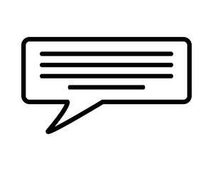 message speech bubble