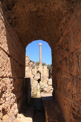 colonne dans le porche à Carthage
