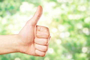 Thumb up ok agree agreement approval arm